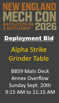 Deployment Bid: Alpha Strike Grinder Table