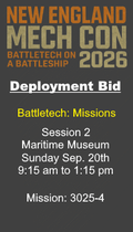 Deployment Bid: Battletech Missions Session 2, 3025-4