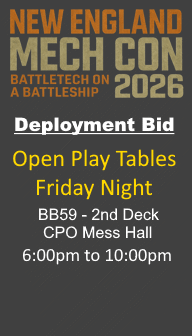 Deployment Bid: Friday Night Open Play Tables