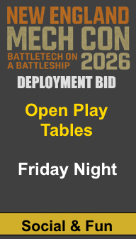 Deployment Bid: Friday Night Open Play Tables