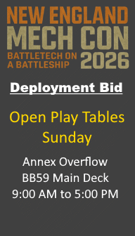 Deployment Bid: Sunday Open Play Tables